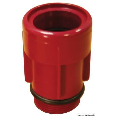Hose conn. for WASTE deck filler 1 1/2'' ISO8840