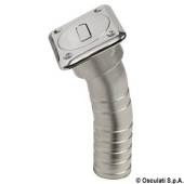 Gura alimentare patrata pentru reziduuri, 38mm, inox AISI316, versiune lunga