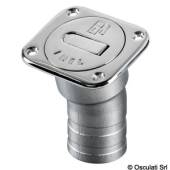 Gura alimentare patrata pentru bezina, 38mm, inox AISI316 