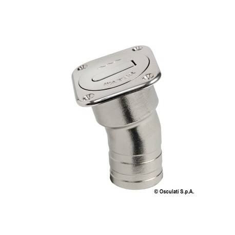 Gura alimentare patrata pentru reziduuri, 38mm, inox AISI316 