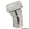 Gura alimentare patrata pentru reziduuri, 38mm, inox AISI316 