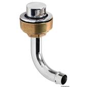 Aerisire rezervor combustibil cu cot 90° dreapta OSCULATI, alama cromata, 16 mm