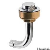 Aerisire rezervor combustibil cu cot 90° stanga OSCULATI, alama cromata, 20 mm
