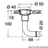 Aerisire rezervor combustibil cu cot 90° dreapta OSCULATI, alama cromata, 20 mm