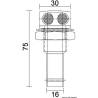 Aerisire combustibil OSCULATI 20.287.80, inox, 16mm