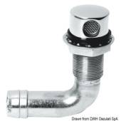 Aerisire combustibil la 90° OSCULATI 20.289.01, inox, 19mm