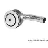 Aerisire combustibil cu cot la 90° OSCULATI 20.272.02, inox AISI 316, 45mm