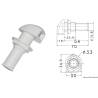 Aerisire rezervor combustibil OSCULATI 20.283.00, plastic, 16mm
