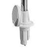 Lumina navigatie pe stalp detasabil inox 100cm, carcasa alba