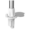 Lumina navigatie Classic 360° pe stalp detasabil 60cm cu baza plastic alb