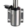 Lumina navigatie Classic 360° pe stalp detasabil inox 100cm, carcasa lumina plastic negru