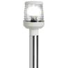Lumina navigatie Classic 360° pe stalp detasabil inox 100cm, carcasa lumina plastic alb