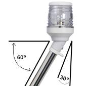 Lumina navigatie Classic 360° pe suport inclinat la 30° 60cm, alb