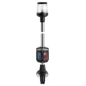Recess black combined lightpole 100 cm