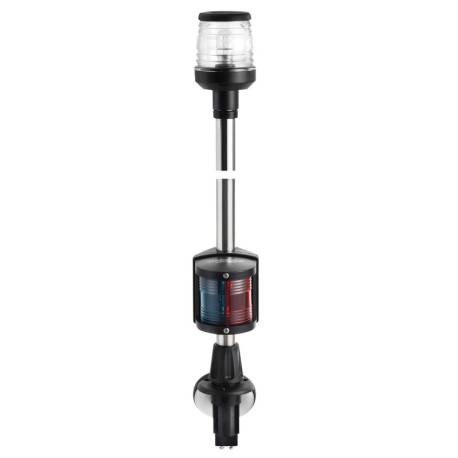 Recess black combined lightpole 100 cm