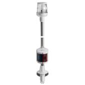 Recess white combined lightpole 100 cm