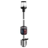 Wall-mounting black combined lightpole 100 cm