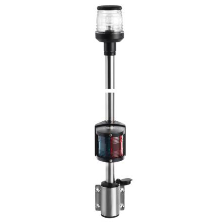 Wall-mounting black combined lightpole 100 cm