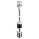 Lumini navigatie combinate pe stalp din inox 100cm, montare bulkhead, negru