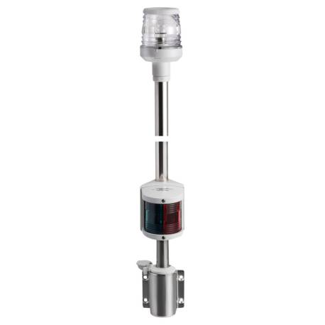 Wall-mounting white combined lightpole 100 cm
