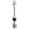Lumini navigatie combinate pe stalp din inox 100cm, montare bulkhead, negru
