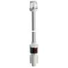 Lumina navigatie 360° verde/rosu pe stalp cu montare bulkhead 100cm, carcasa alba