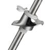 Retractable pole Aisi 316 white plastic light