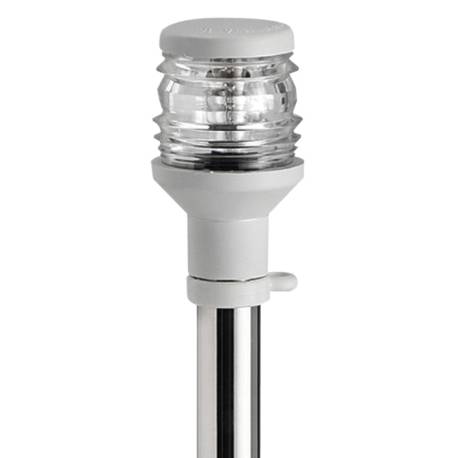 Lumina navigatie 360° pe suport inox detasabil 100cm, alb
