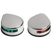 Lateral navigation light polished SS body