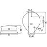 Bicolor navigation light polished SS body
