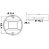 Lumina navigatie Evoled cu corp din inox finisat,, 135° pupa