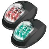 Lumini navigatie Evoled cu corp din ABS negru, rosu + verde