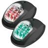 Lumini navigatie Evoled cu corp din ABS negru, rosu + verde