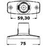 Lumina ancora Evoled 360° cu corp din plastic negru 12V