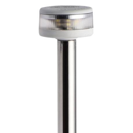 Lumina ancora Evoled 360° pe stalp detasabil 100cm, plastic alb