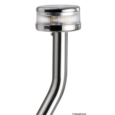 Lumina ancora Evoled 360° pe stalp detasabil inclinat 100cm, inox