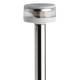 Lumina ancora Evoled 360° pe stalp detasabil inox 100cm, corp plastic alb, baza flush