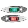 Set lumini navigatie laterale Evoled Eye 112.5° rosu + 112.5° verde, corp din inox