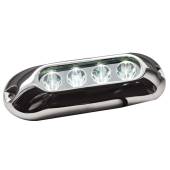 Lumina LED subacvatica cu 4 white LEDuri albe