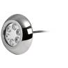 Lumina subacvatica cu 6x3W LEDuri albe, montare cu suruburi