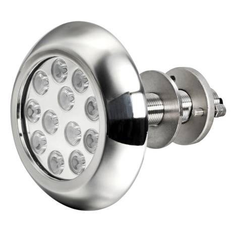 Lumina subacvatica cu 12x3W LEDuri albe, montare cu nituri