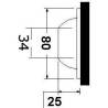 Lumina LED sbacvatica OSCULATI 13.272.00, 2x5W, alb