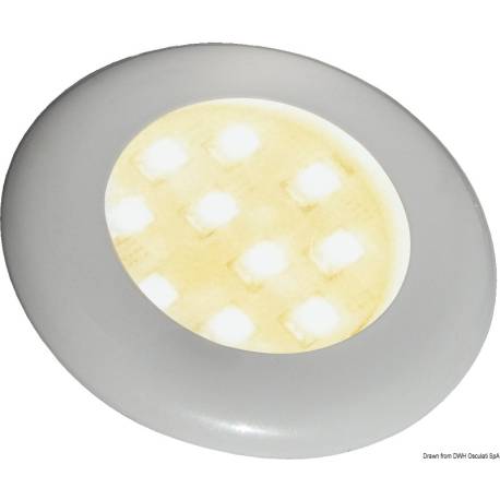 Plafoniera Batsystem Nova 2, 12 LED-uri albe, corp ABS alb