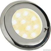 Plafoniera Batsystem Nova 2, 12 LED-uri albe, corp ABS cromat