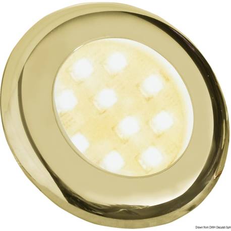 Plafoniera Batsystem Nova 2, 12 LED-uri albe, corp ABS auriu