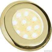 Plafoniera Batsystem Nova 2, 12 LED-uri albe, corp ABS auriu cu comutator
