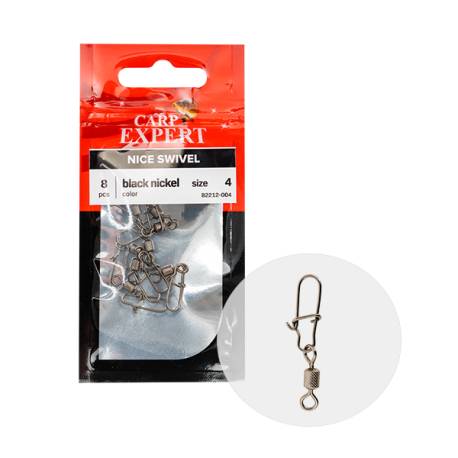 Vartej randalinat CARP ZOOM agrafa Nice nr.1, 4 buc/plic