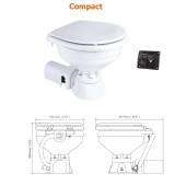 Toaleta electrica SEAFLO Compact, 24V, 330 x 468 x 350mm