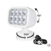 Proiector LED nautic SEAFLO cu telecomanda, 12x3W LED-uri, IP65, 28W, 2700 Lumeni