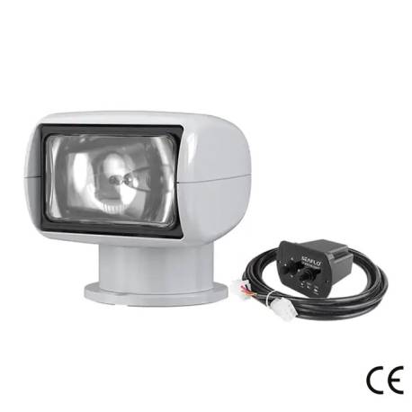 Proiector nautic cu halogen SEAFLO cu telecomanda, 12V, 50W, 100000cd, max. 262m